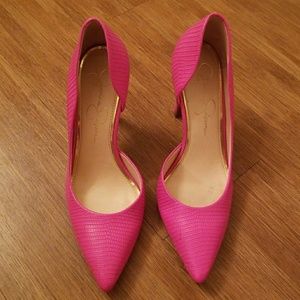 Jessica Simpson HOT PINK PUMPS
